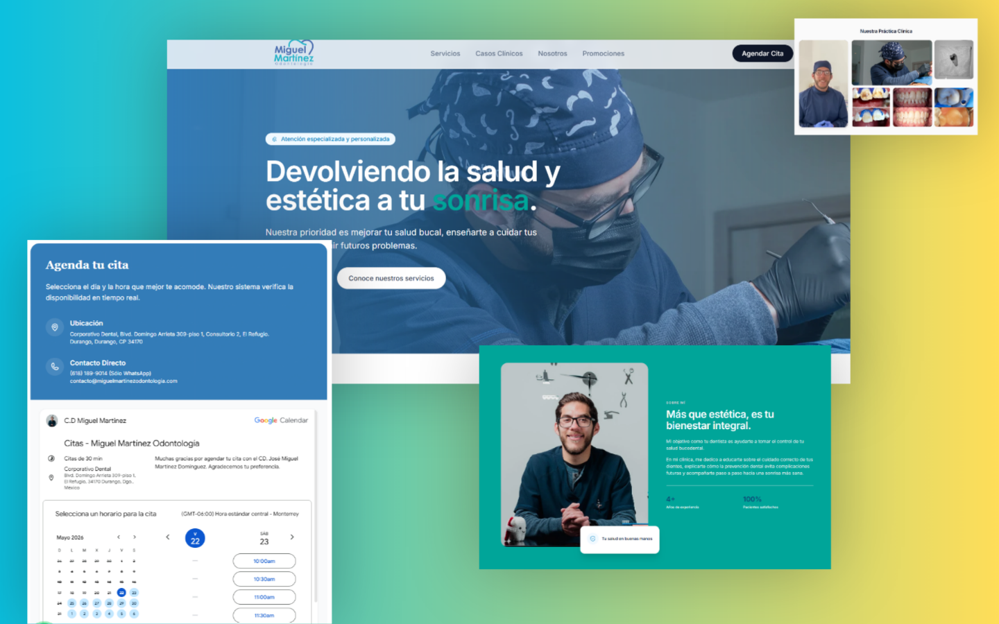 MM Odontología website